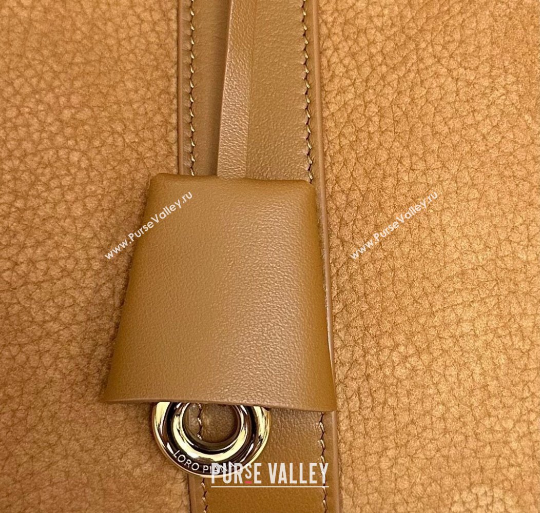 Loro Piana Loom Top Handle bag L25 in Nubuck and Calfskin Leather Brown 2025 0925 (XLU-250925072)