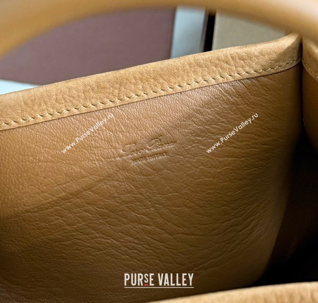 Loro Piana Small Bale Bucket Bag in Grained Nubuck Brown 2025 0925 (XLU-250925051)