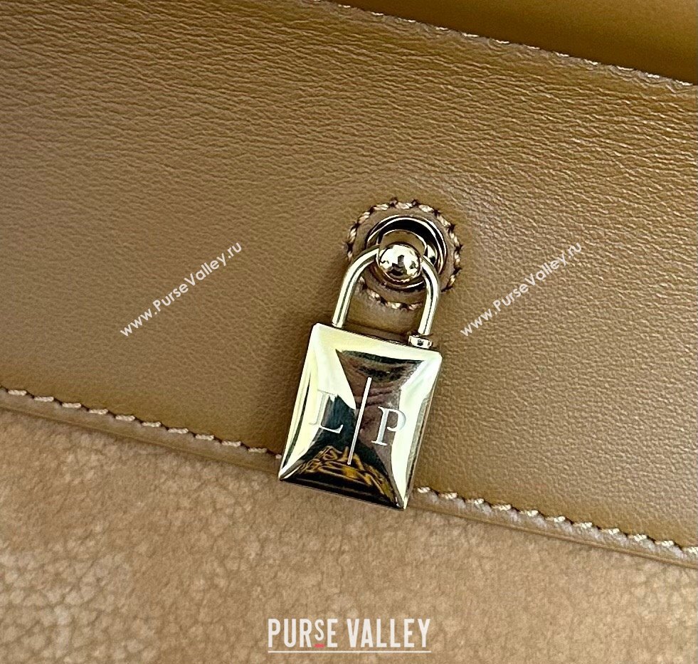 Loro Piana Loom Top Handle bag L32 in Nubuck and Calfskin Leather Brown 2025 0925 (XLU-250925094)