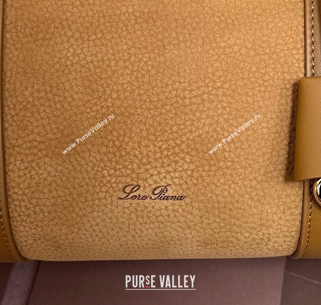 Loro Piana Loom Top Handle bag L32 in Nubuck and Calfskin Leather Brown 2025 0925 (XLU-250925094)