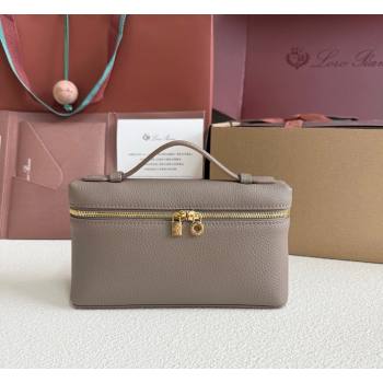 Loro Piana LP Extra Pocket Pouch L19 in Grained Leather Warm Beige 2026 FAI8393 (YY-260408042)