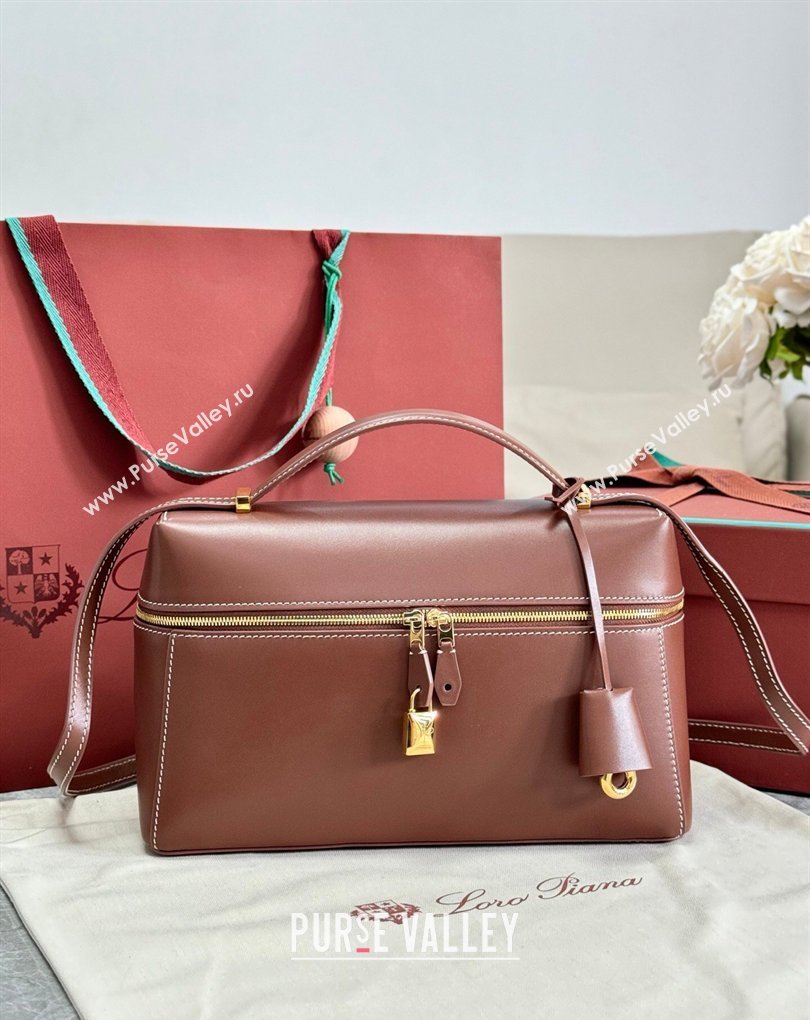 Loro Piana LP Extra Bag L27 in Smooth Leather Caramel 2026 FAO3001 (BF-260408046)