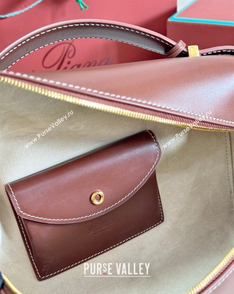 Loro Piana LP Extra Bag L27 in Smooth Leather Caramel 2026 FAO3001 (BF-260408046)