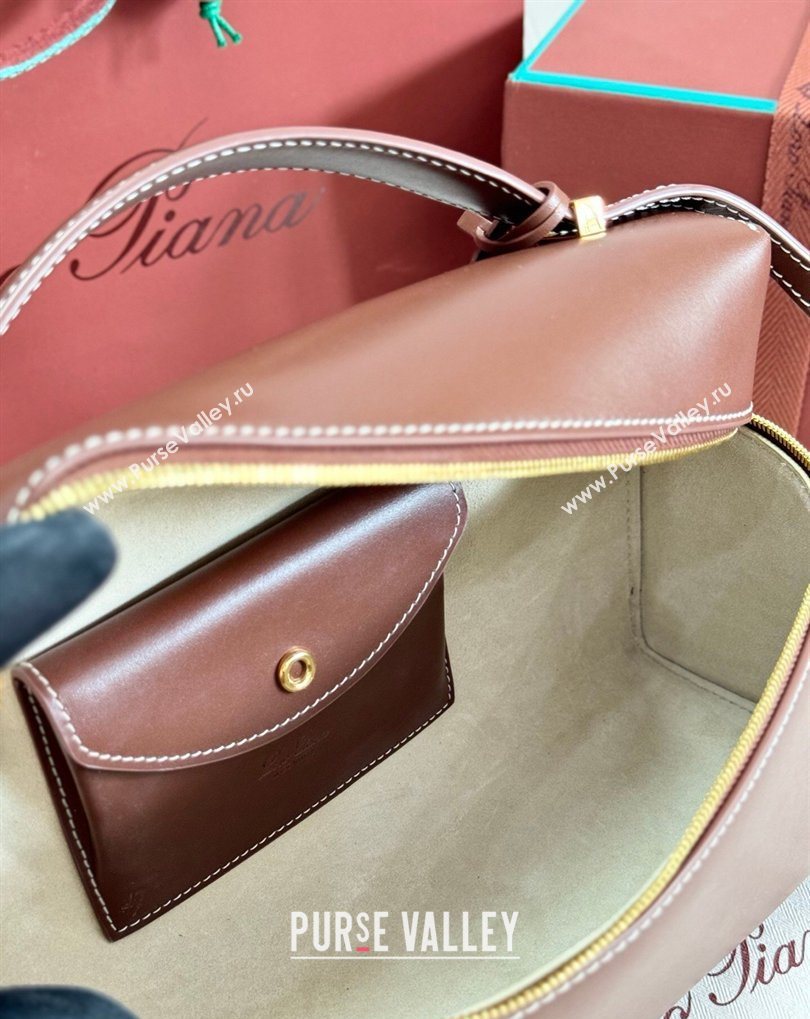 Loro Piana LP Extra Bag L27 in Smooth Leather Caramel 2026 FAO3001 (BF-260408046)