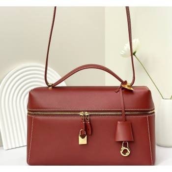 Loro Piana LP Extra Bag L27 in Smooth Leather Red 2026 FAO3001 (BF-260408050)