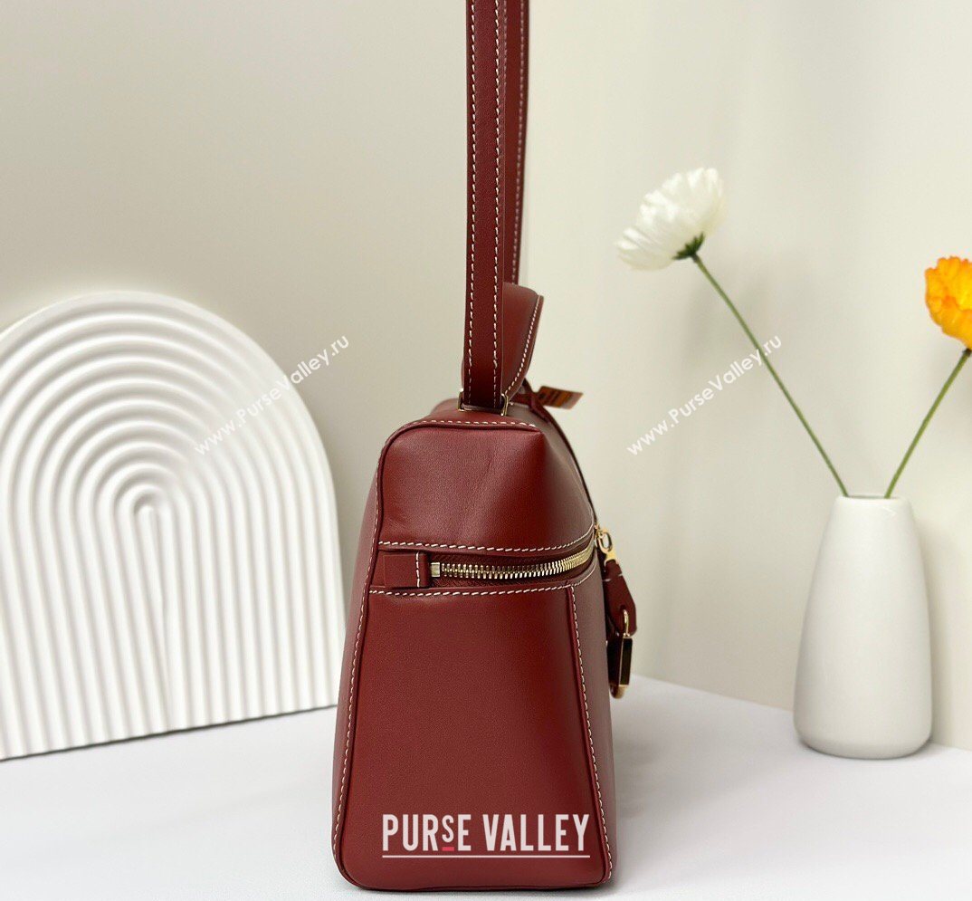 Loro Piana LP Extra Bag L27 in Smooth Leather Red 2026 FAO3001 (BF-260408050)