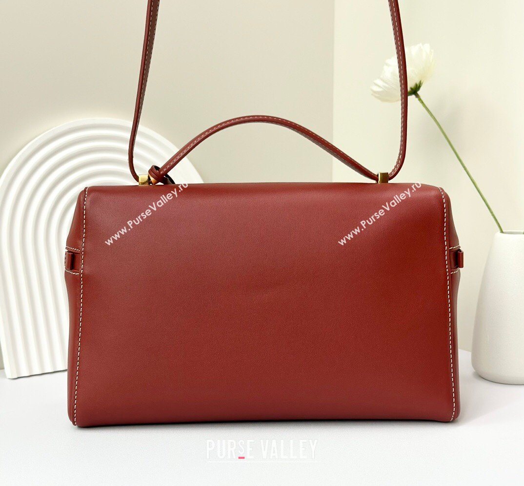 Loro Piana LP Extra Bag L27 in Smooth Leather Red 2026 FAO3001 (BF-260408050)