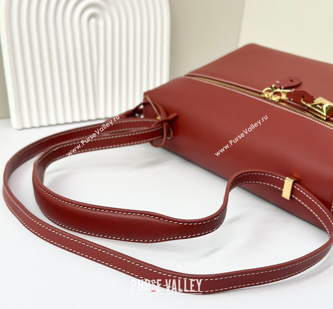 Loro Piana LP Extra Bag L27 in Smooth Leather Red 2026 FAO3001 (BF-260408050)