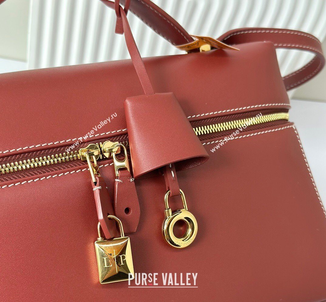 Loro Piana LP Extra Bag L27 in Smooth Leather Red 2026 FAO3001 (BF-260408050)