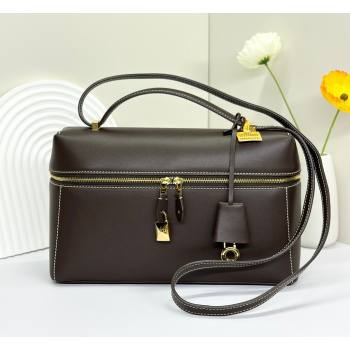 Loro Piana LP Extra Bag L27 in Smooth Leather Dark Brown 2026 FAO3001 (BF-260408051)