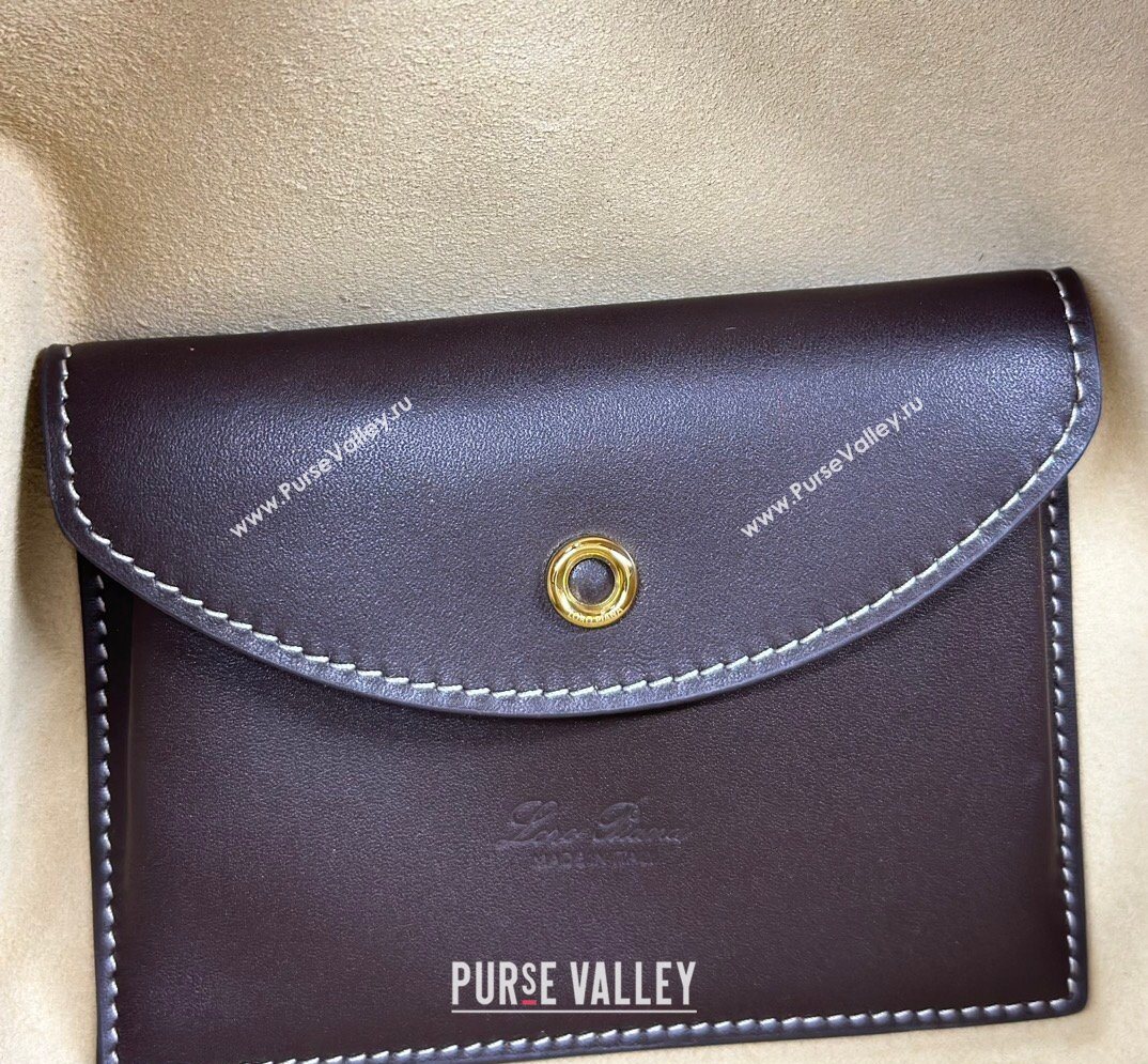 Loro Piana LP Extra Bag L27 in Smooth Leather Dark Brown 2026 FAO3001 (BF-260408051)