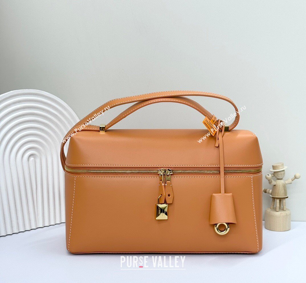 Loro Piana LP Extra Bag L27 in Calfskin Leather Cinnamon 2026 FAO3001 (BF-260408052)