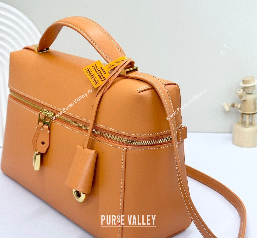 Loro Piana LP Extra Bag L27 in Calfskin Leather Cinnamon 2026 FAO3001 (BF-260408052)