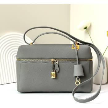 Loro Piana LP Extra Bag L27 in Palm-Grained Leather Pearly Grey 2026 FAO3001 (BF-260408053)