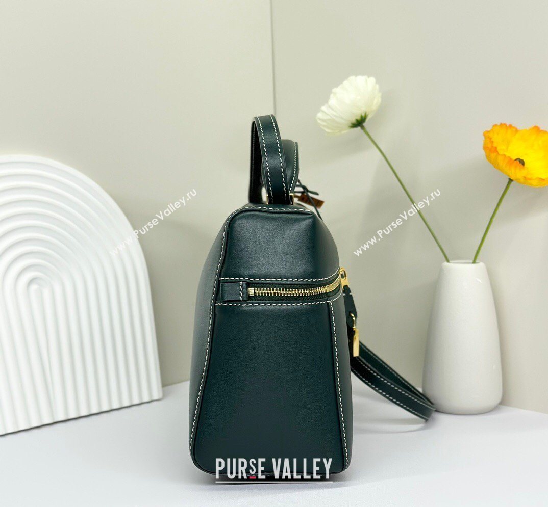 Loro Piana LP Extra Bag L27 in Smooth Leather Peacock Green 2026 FAO3001 (BF-260408054)