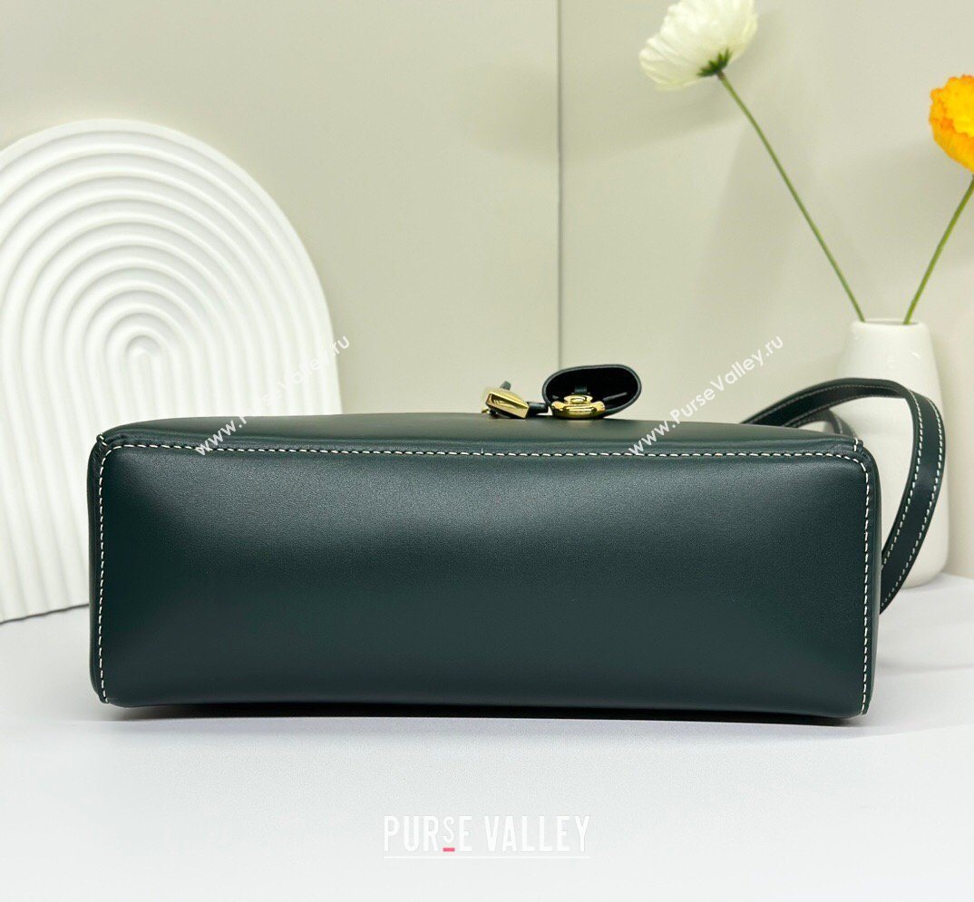 Loro Piana LP Extra Bag L27 in Smooth Leather Peacock Green 2026 FAO3001 (BF-260408054)