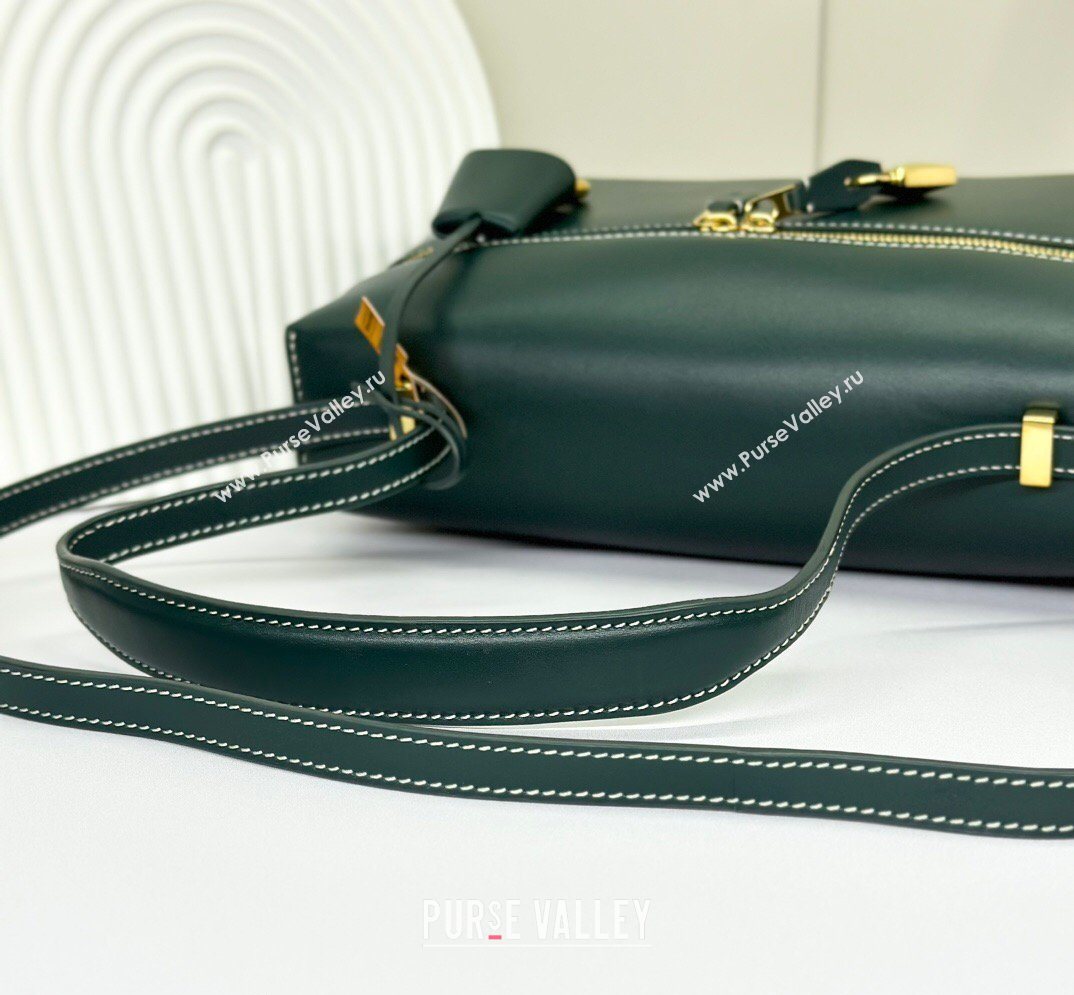 Loro Piana LP Extra Bag L27 in Smooth Leather Peacock Green 2026 FAO3001 (BF-260408054)