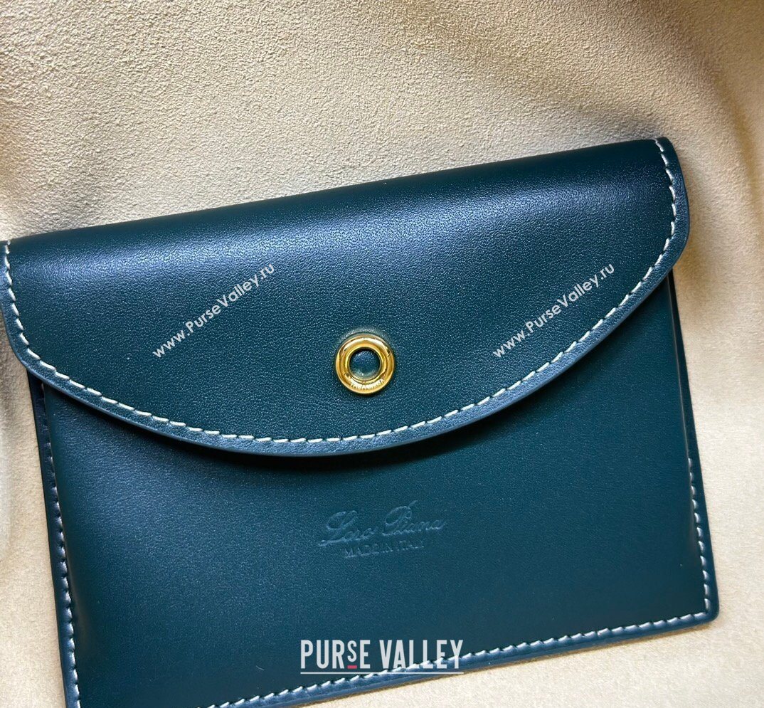 Loro Piana LP Extra Bag L27 in Smooth Leather Peacock Green 2026 FAO3001 (BF-260408054)