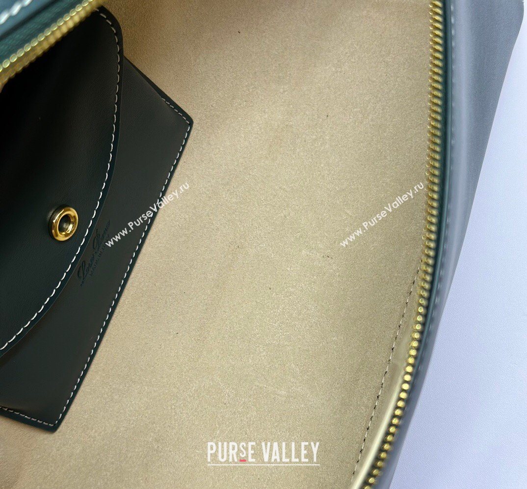 Loro Piana LP Extra Bag L27 in Smooth Leather Peacock Green 2026 FAO3001 (BF-260408054)