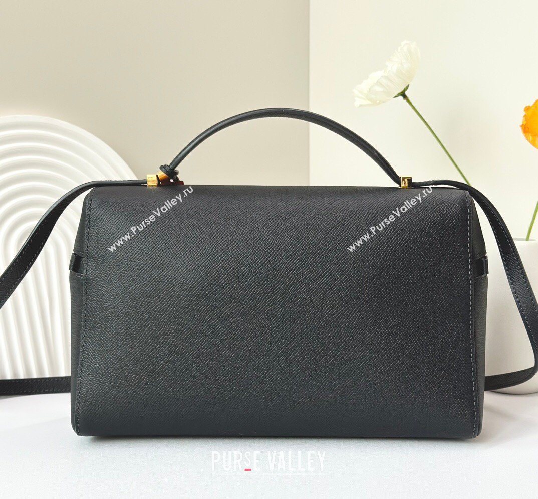 Loro Piana LP Extra Bag L27 in Palm-Grained Leather Navy Blue 2026 FAO3001 (BF-260408056)