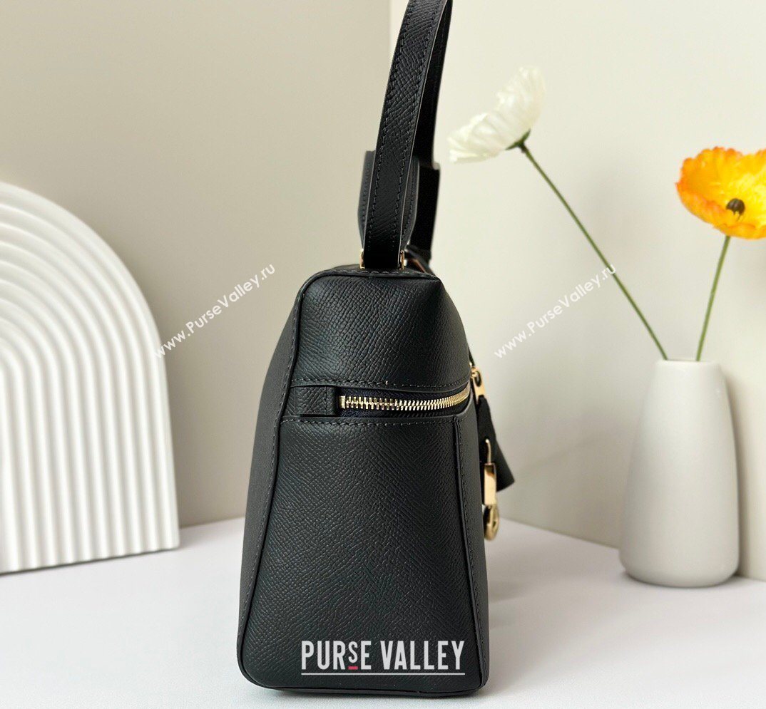 Loro Piana LP Extra Bag L27 in Palm-Grained Leather Navy Blue 2026 FAO3001 (BF-260408056)