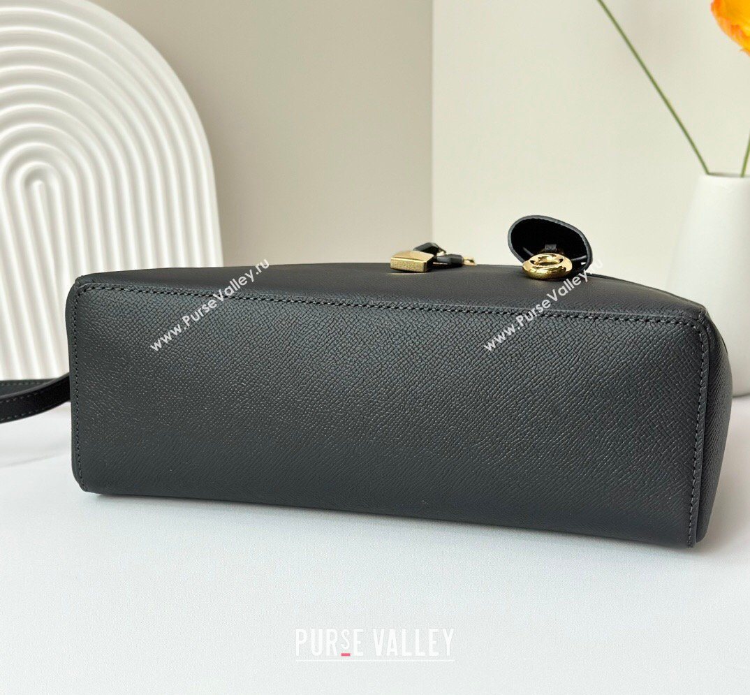 Loro Piana LP Extra Bag L27 in Palm-Grained Leather Navy Blue 2026 FAO3001 (BF-260408056)