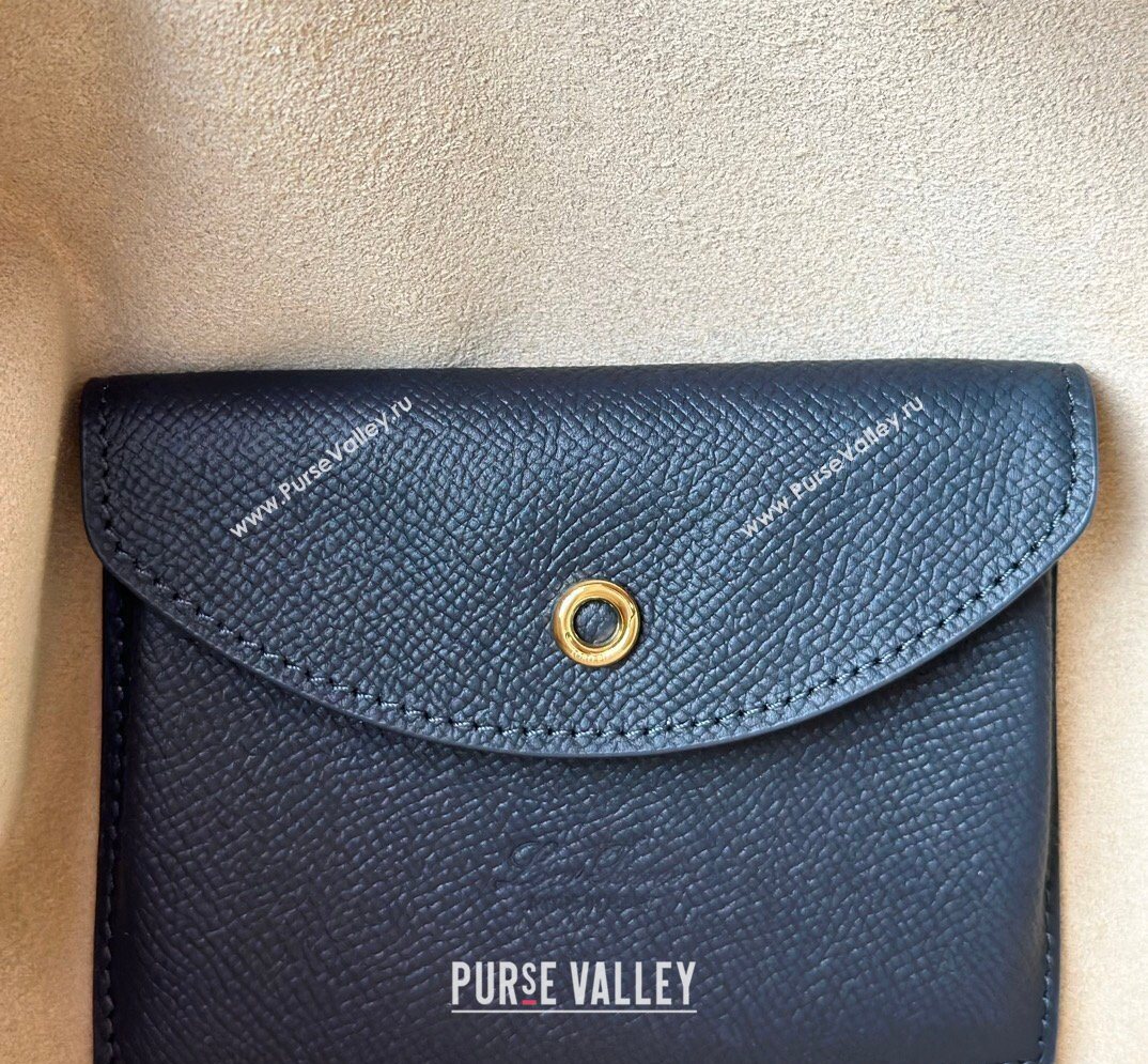 Loro Piana LP Extra Bag L27 in Palm-Grained Leather Navy Blue 2026 FAO3001 (BF-260408056)