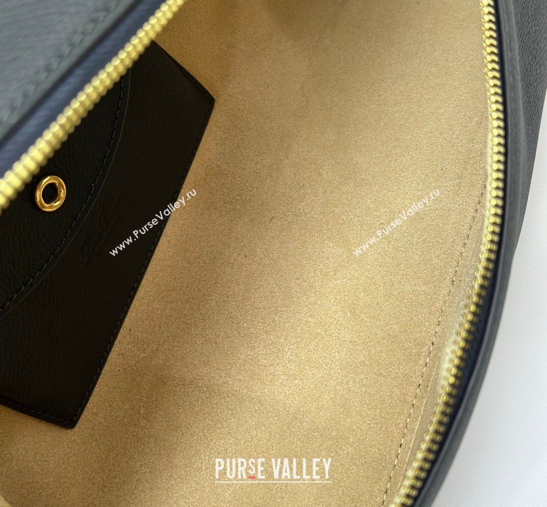 Loro Piana LP Extra Bag L27 in Palm-Grained Leather Navy Blue 2026 FAO3001 (BF-260408056)