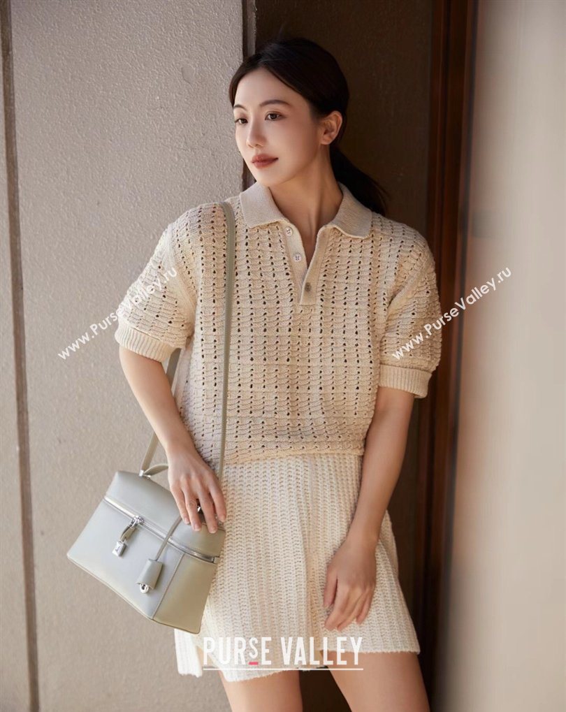 Loro Piana LP Extra Bag L27 in Calfskin Leather Mustard Green 2026 FAO3001 (BF-260408057)