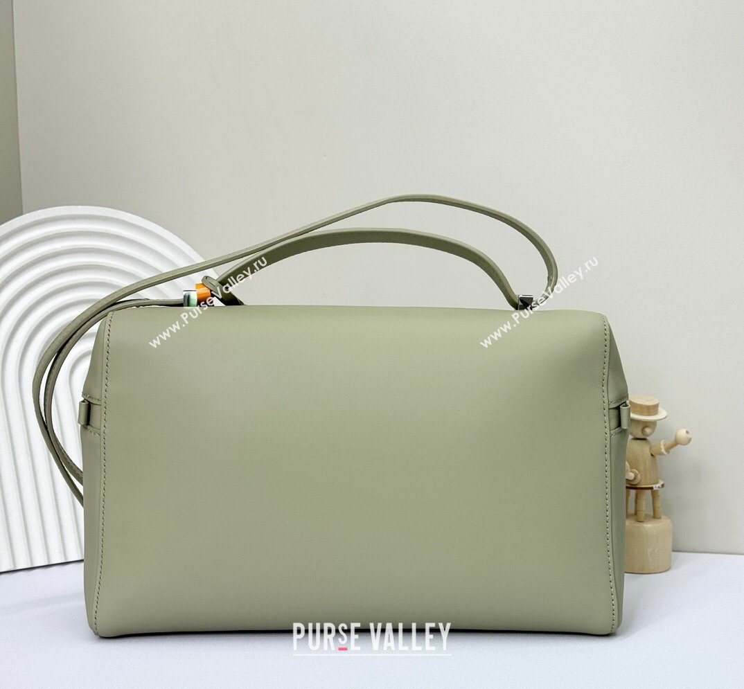 Loro Piana LP Extra Bag L27 in Calfskin Leather Mustard Green 2026 FAO3001 (BF-260408057)