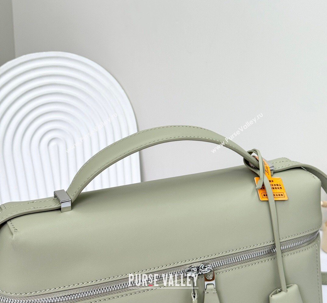 Loro Piana LP Extra Bag L27 in Calfskin Leather Mustard Green 2026 FAO3001 (BF-260408057)