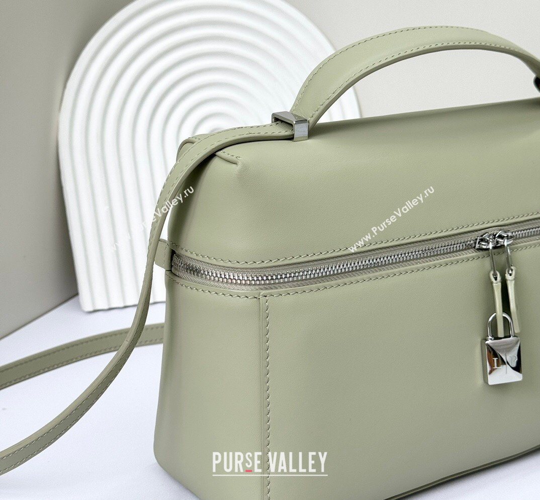 Loro Piana LP Extra Bag L27 in Calfskin Leather Mustard Green 2026 FAO3001 (BF-260408057)