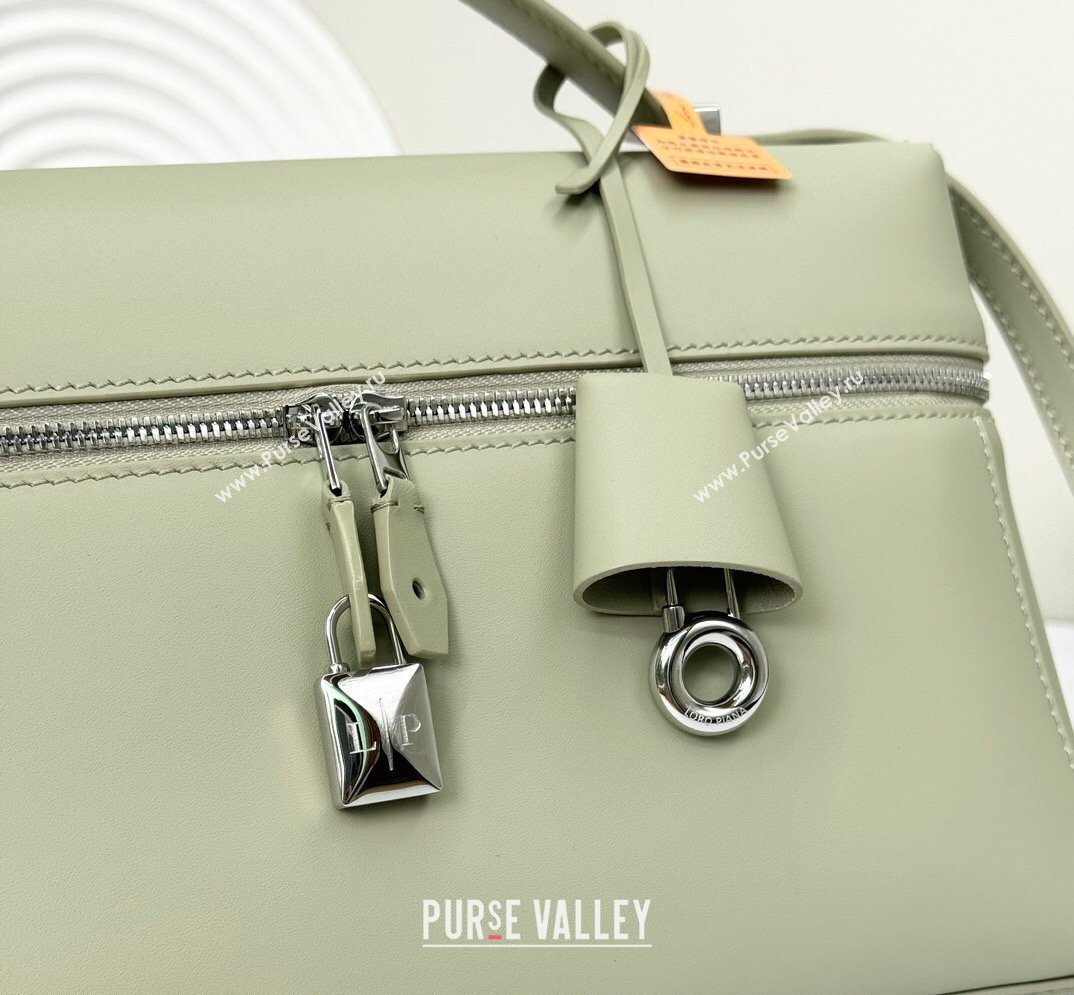 Loro Piana LP Extra Bag L27 in Calfskin Leather Mustard Green 2026 FAO3001 (BF-260408057)