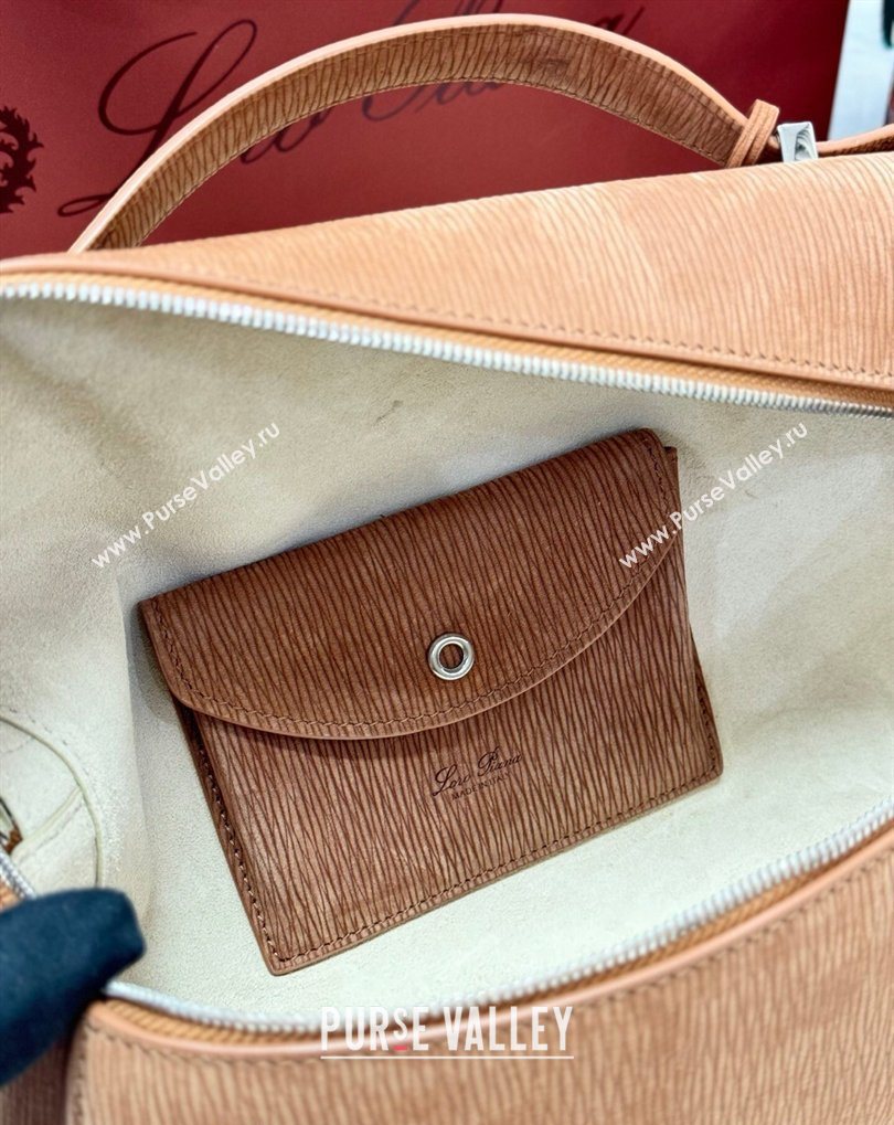 Loro Piana LP Extra Bag L27 in Wave Nubuck Leather Brown 2026 FAO3001 (BF-260408059)