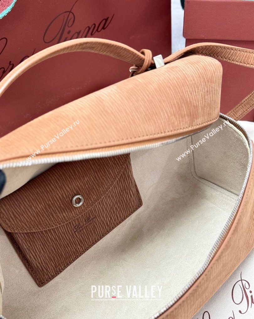 Loro Piana LP Extra Bag L27 in Wave Nubuck Leather Brown 2026 FAO3001 (BF-260408059)