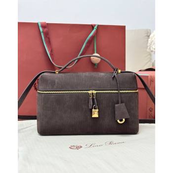Loro Piana LP Extra Bag L27 in Wave Nubuck Leather Coffee 2026 FAO3001 (BF-260408060)