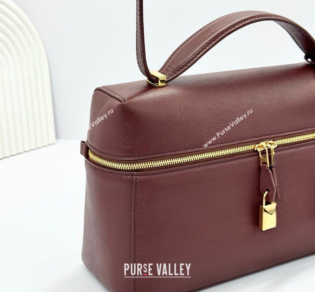 Loro Piana LP Extra Bag L27 in Calfskin Leather Smoke Caramel 2026 FAO3001 (BF-260408061)