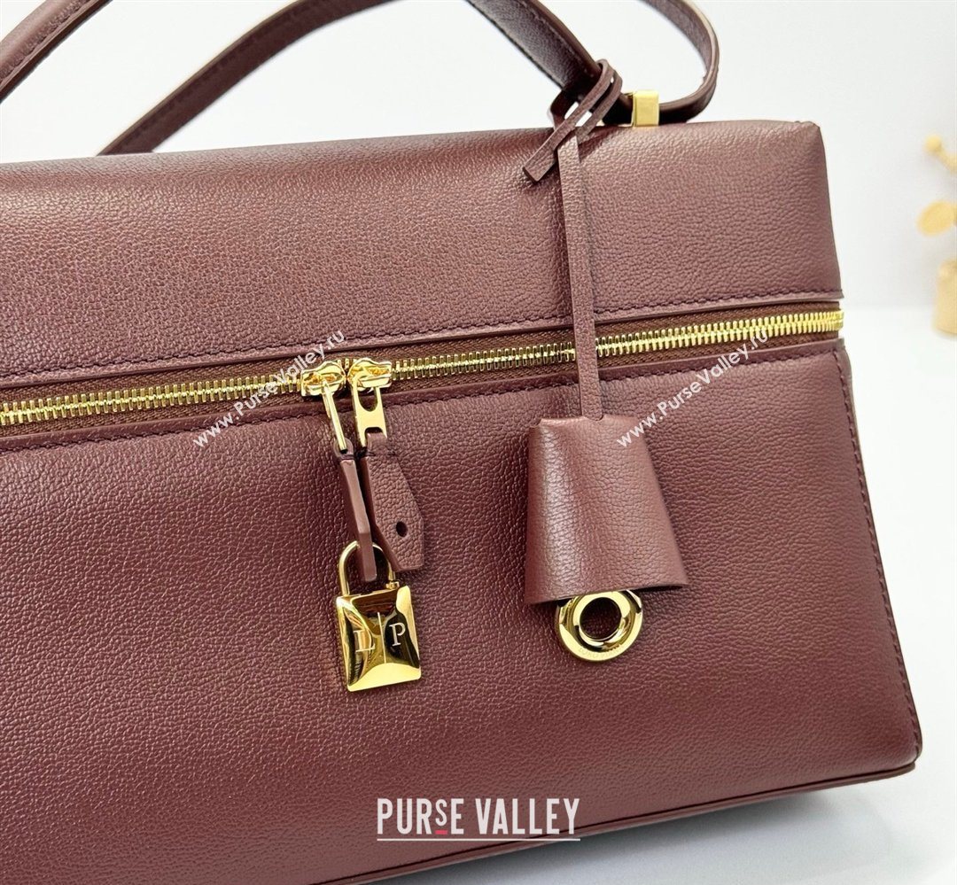 Loro Piana LP Extra Bag L27 in Calfskin Leather Smoke Caramel 2026 FAO3001 (BF-260408061)