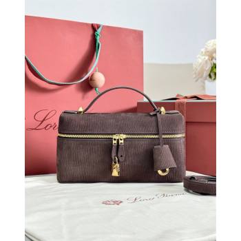 Loro Piana LP Extra Bag L23 in Wave Nubuck Leather Coffee 2026 FAQ2126 (BF-260408065)