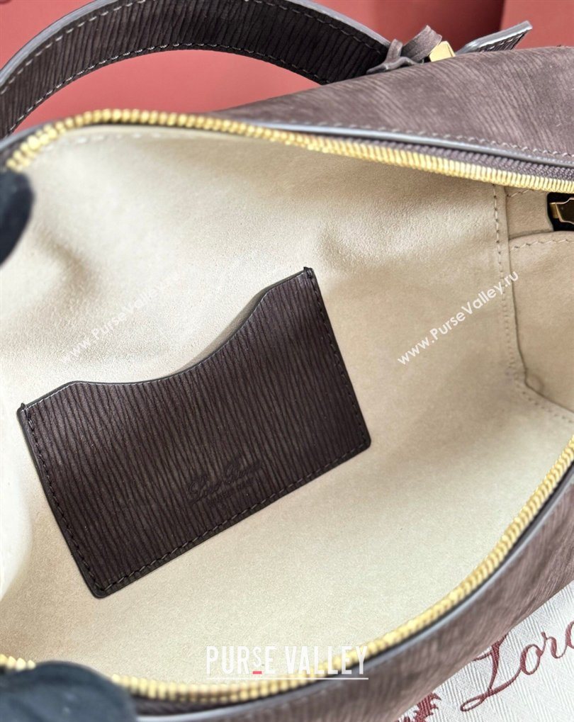 Loro Piana LP Extra Bag L23 in Wave Nubuck Leather Coffee 2026 FAQ2126 (BF-260408065)