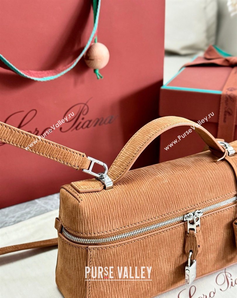 Loro Piana LP Extra Bag L23 in Wave Nubuck Leather Brown 2026 FAQ2126 (BF-260408066)