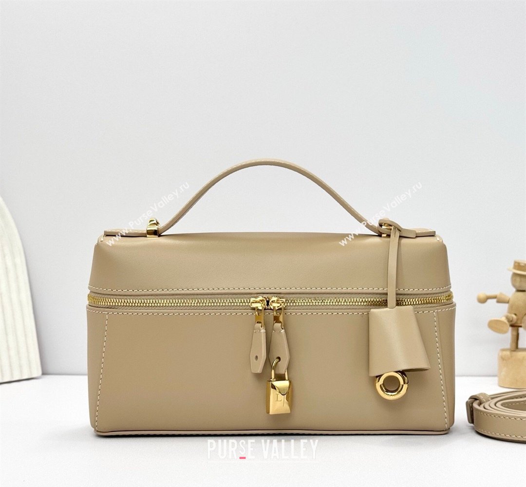 Loro Piana LP Extra Bag L23 in Calfskin Leather Light Mastic 2026 FAQ2126 (BF-260408068)