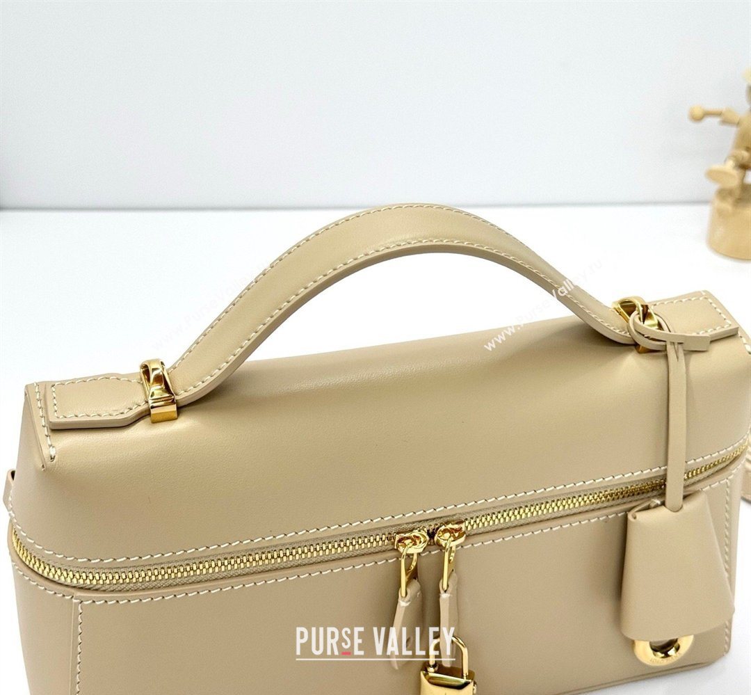 Loro Piana LP Extra Bag L23 in Calfskin Leather Light Mastic 2026 FAQ2126 (BF-260408068)