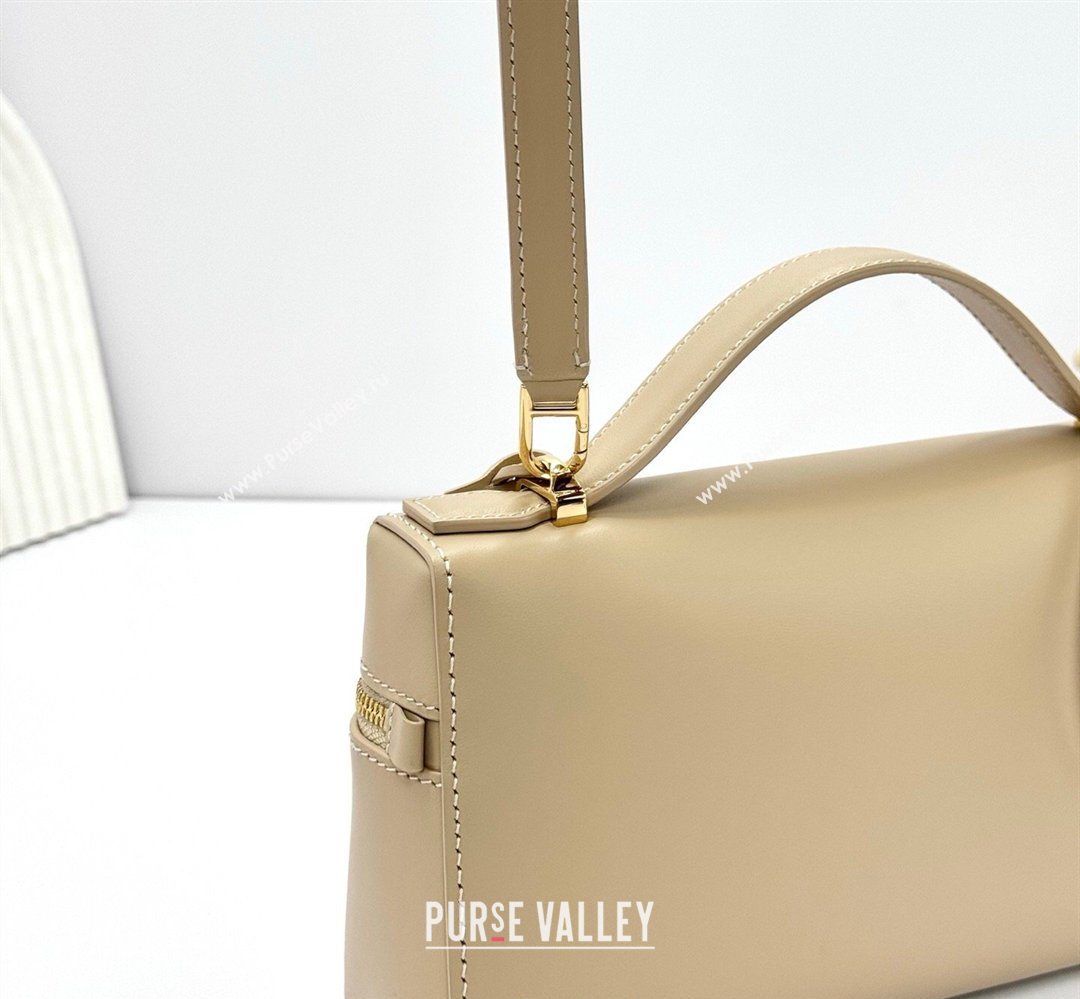 Loro Piana LP Extra Bag L23 in Calfskin Leather Light Mastic 2026 FAQ2126 (BF-260408068)