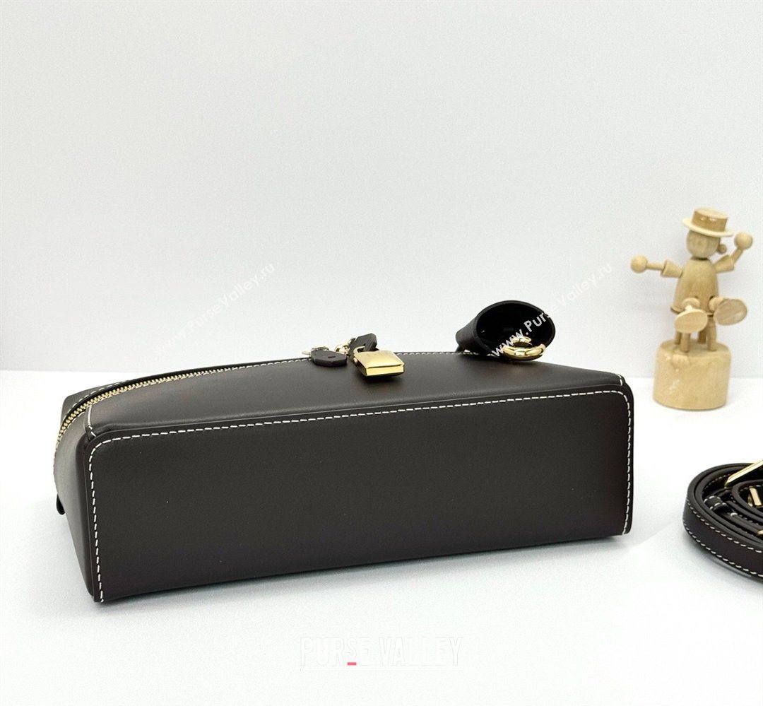 Loro Piana LP Extra Bag L23 in Calfskin Leather Dark Coffee 2026 FAQ2126 (BF-260408070)