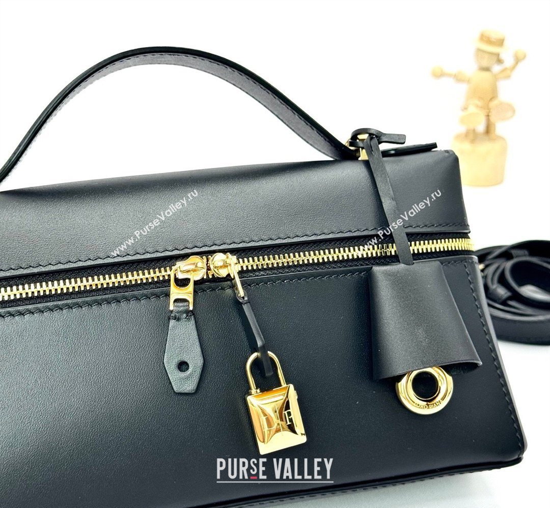 Loro Piana LP Extra Bag L23 in Smooth Leather Black 2026 FAQ2126 (BF-260408072)