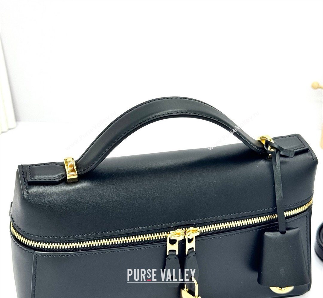 Loro Piana LP Extra Bag L23 in Smooth Leather Black 2026 FAQ2126 (BF-260408072)