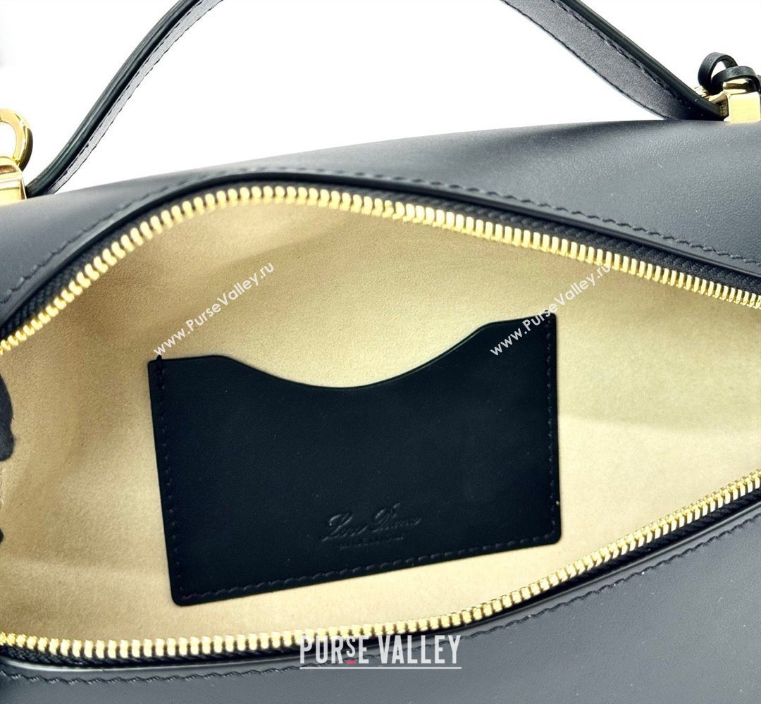 Loro Piana LP Extra Bag L23 in Smooth Leather Black 2026 FAQ2126 (BF-260408072)