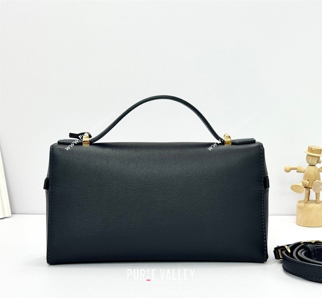 Loro Piana LP Extra Bag L23 in Calfskin Leather Dark Royal Blue 2026 FAQ2126 (BF-260408074)