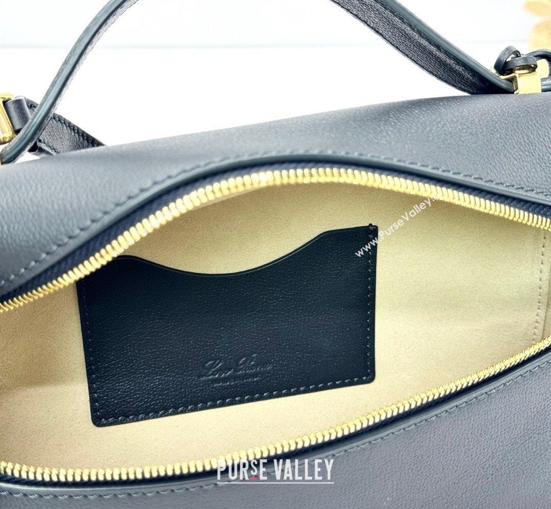 Loro Piana LP Extra Bag L23 in Calfskin Leather Dark Royal Blue 2026 FAQ2126 (BF-260408074)